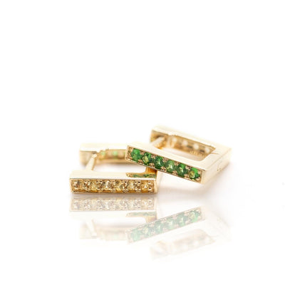 Mini Square Huggies - 14k