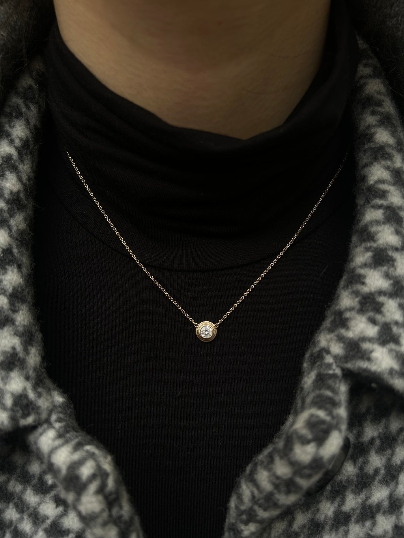 The Joan Necklace - Lab Diamond 14k white