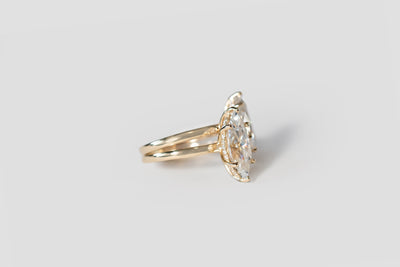 Grand Marquise Moissanite Ring