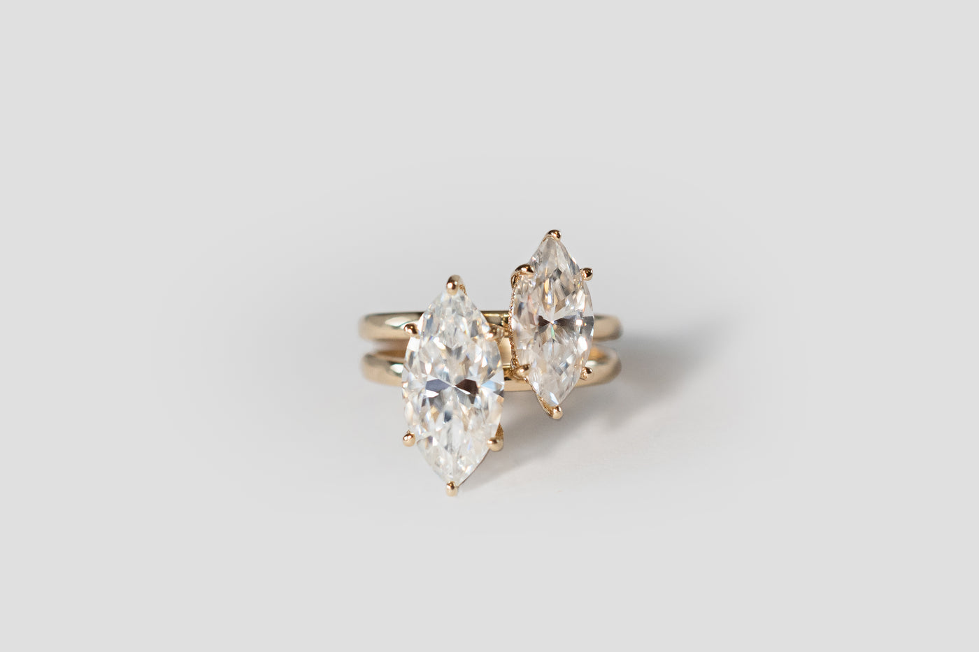 Grand Marquise Moissanite Ring