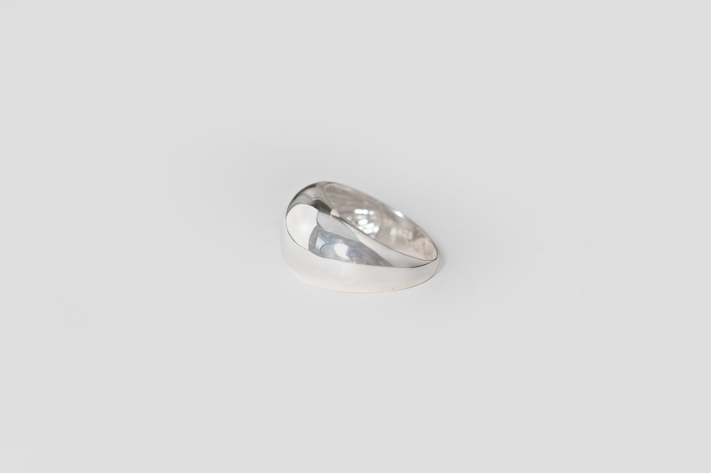 Sterling Silver Dome Ring - 925