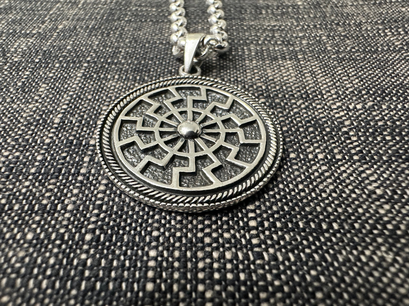 Sterling Silver Medallion Necklace