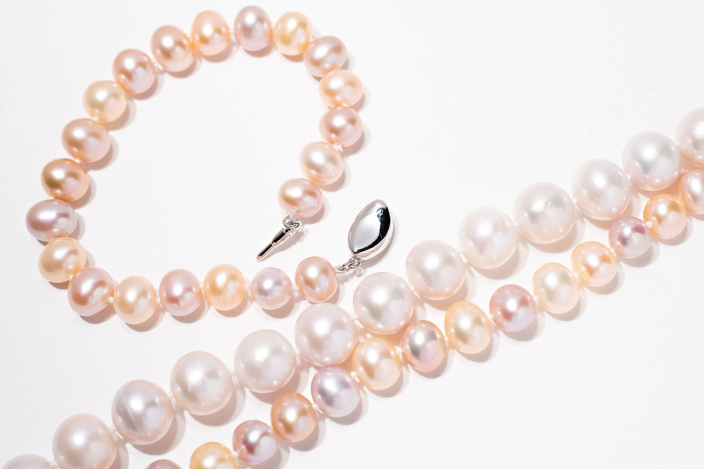 Pink & Peach: Fresh Water Necklace