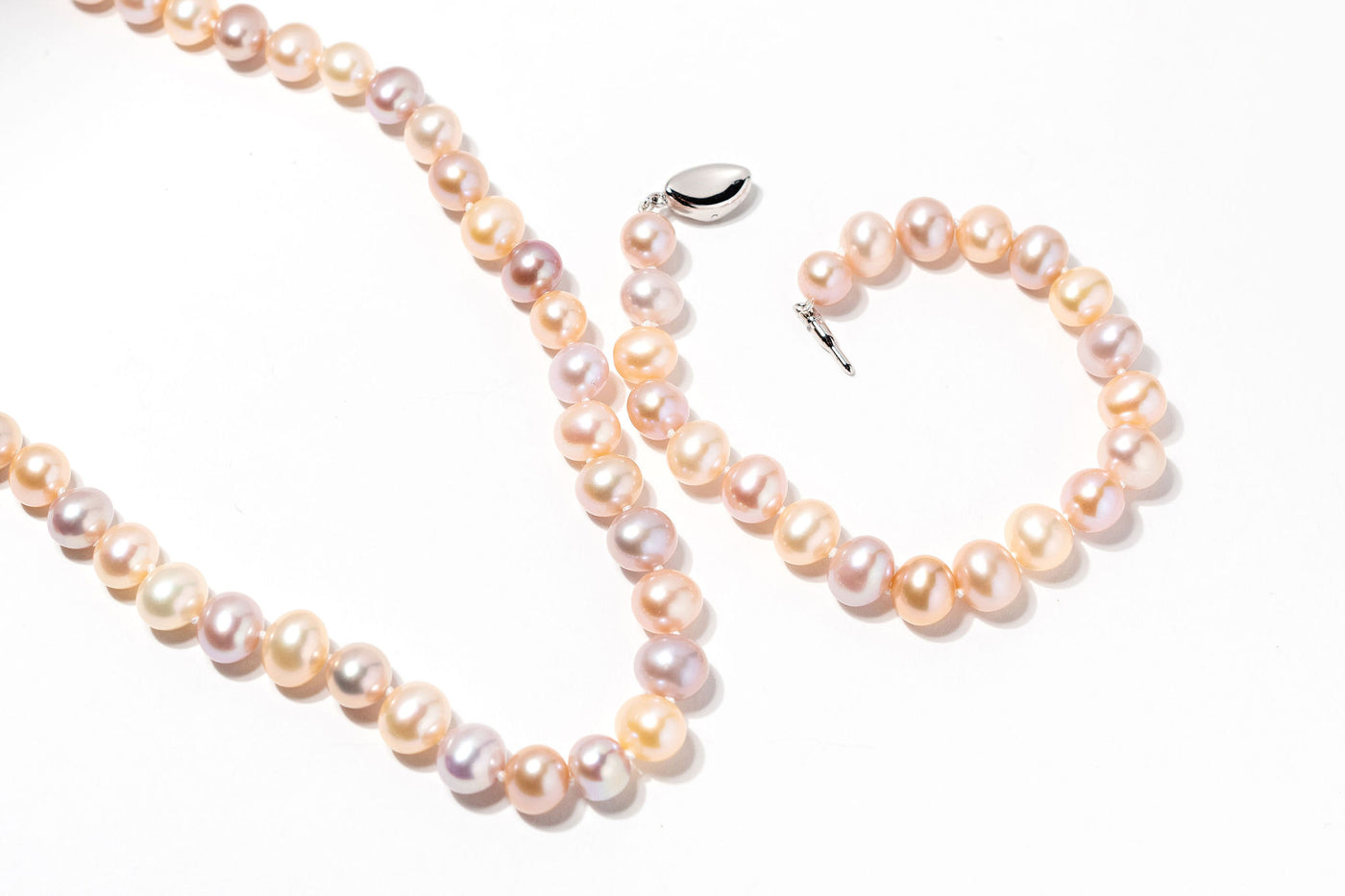 Peach Pearl Bracelet - Fresh Water