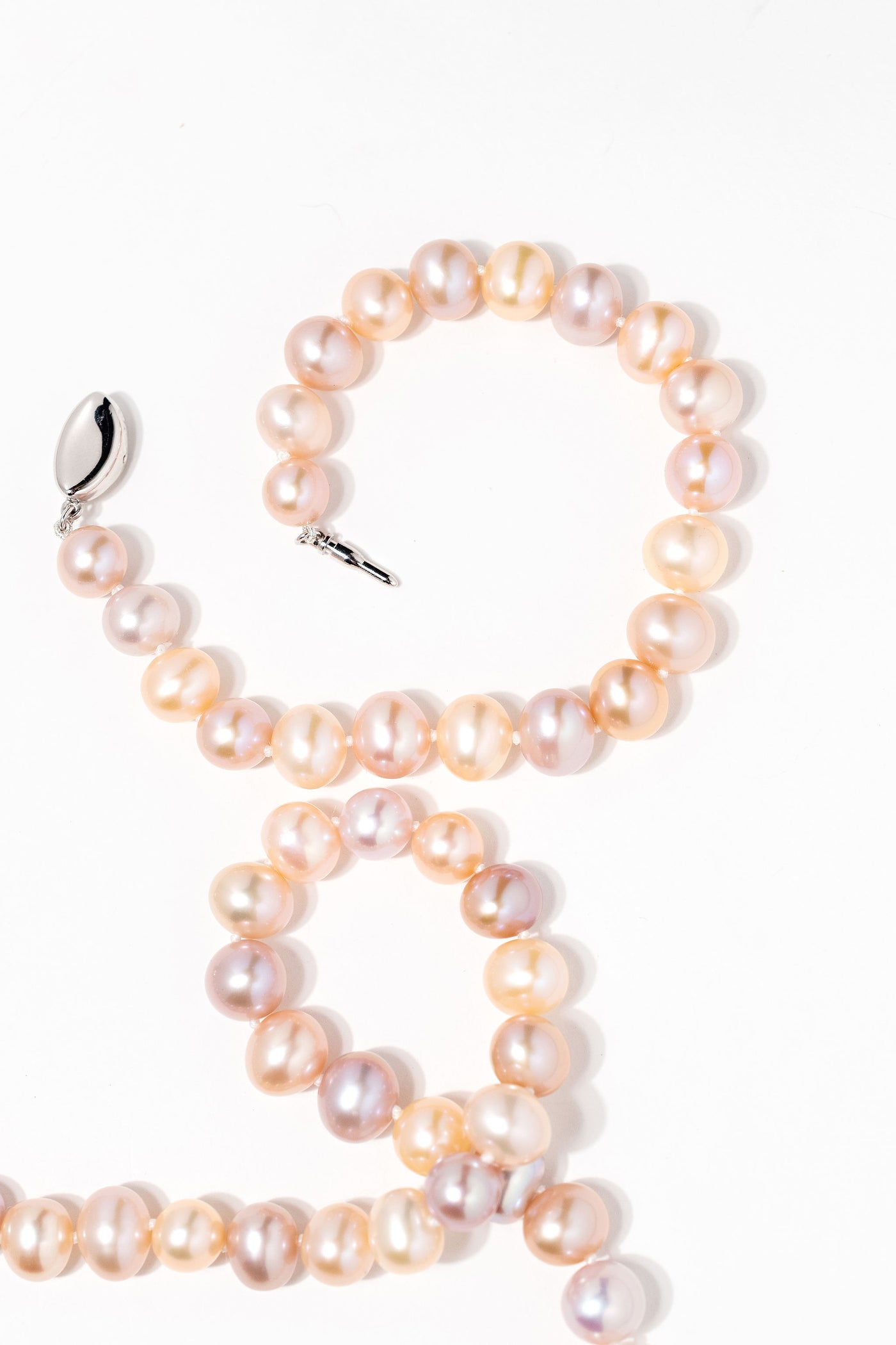 3 Peach Pearl Bracelet - Fresh Water