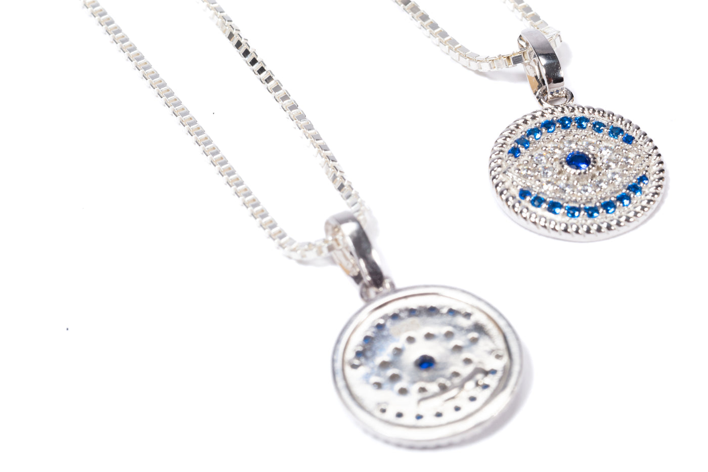 Evil Eye Necklace - Sterling Silver