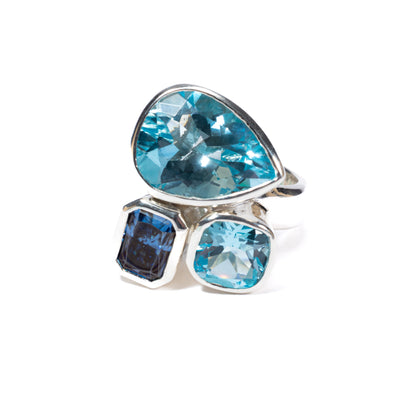 Sea Ring: Blue Topaz