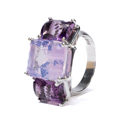 Amethyst & Kunzite Cocktail Ring