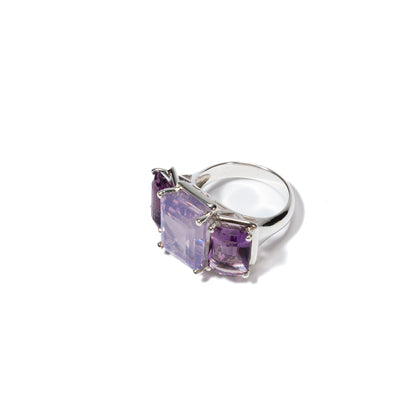 Amethyst & Kunzite Cocktail Ring