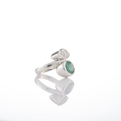 Emerald and Marquise Ring