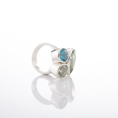 Indian Ocean Statement Ring - 925