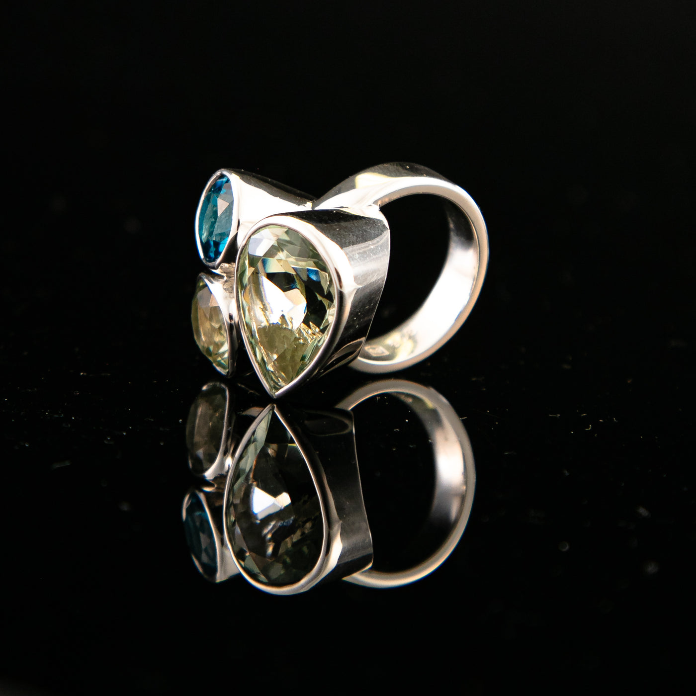 Indian Ocean Statement Ring - 925