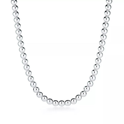 4mm Sterling Silver Ball Necklace