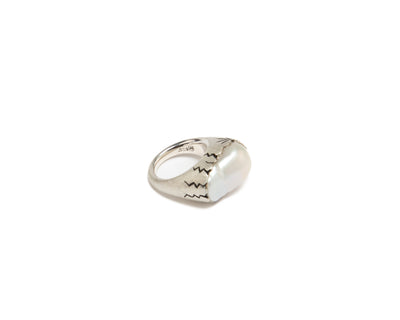 Baroque Pearl Ring - Creamy White