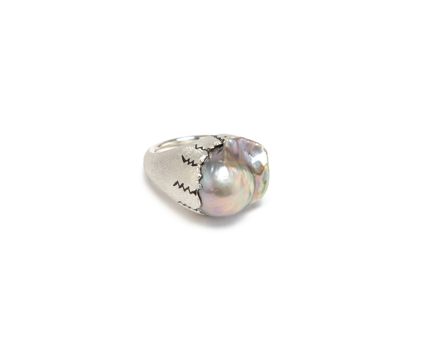 Baroque Pearl Pinky Ring