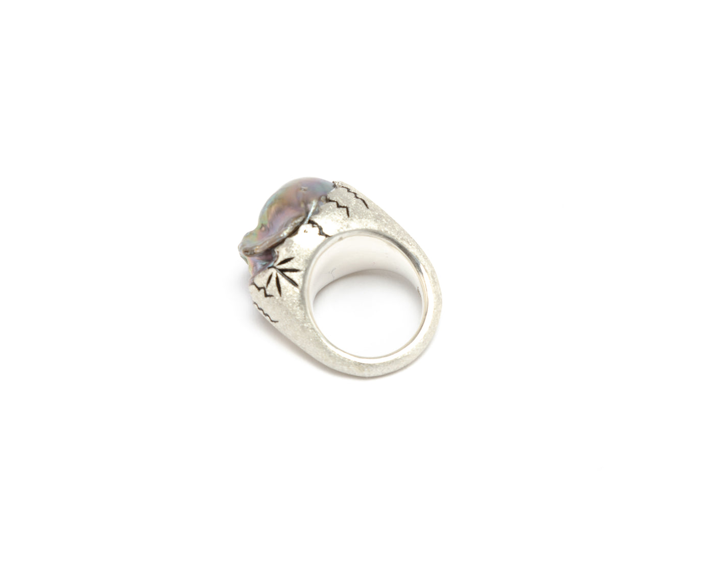 Baroque Pinky Pearl Ring - Gold & Yellow