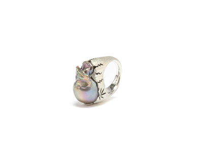 Baroque Pearl Pinky Ring