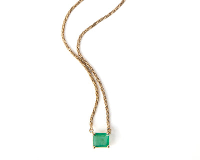 Colombian Emerald Necklace - 10k