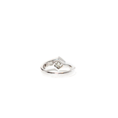 1/2ct Princess Cut Moissanite Pinky Ring