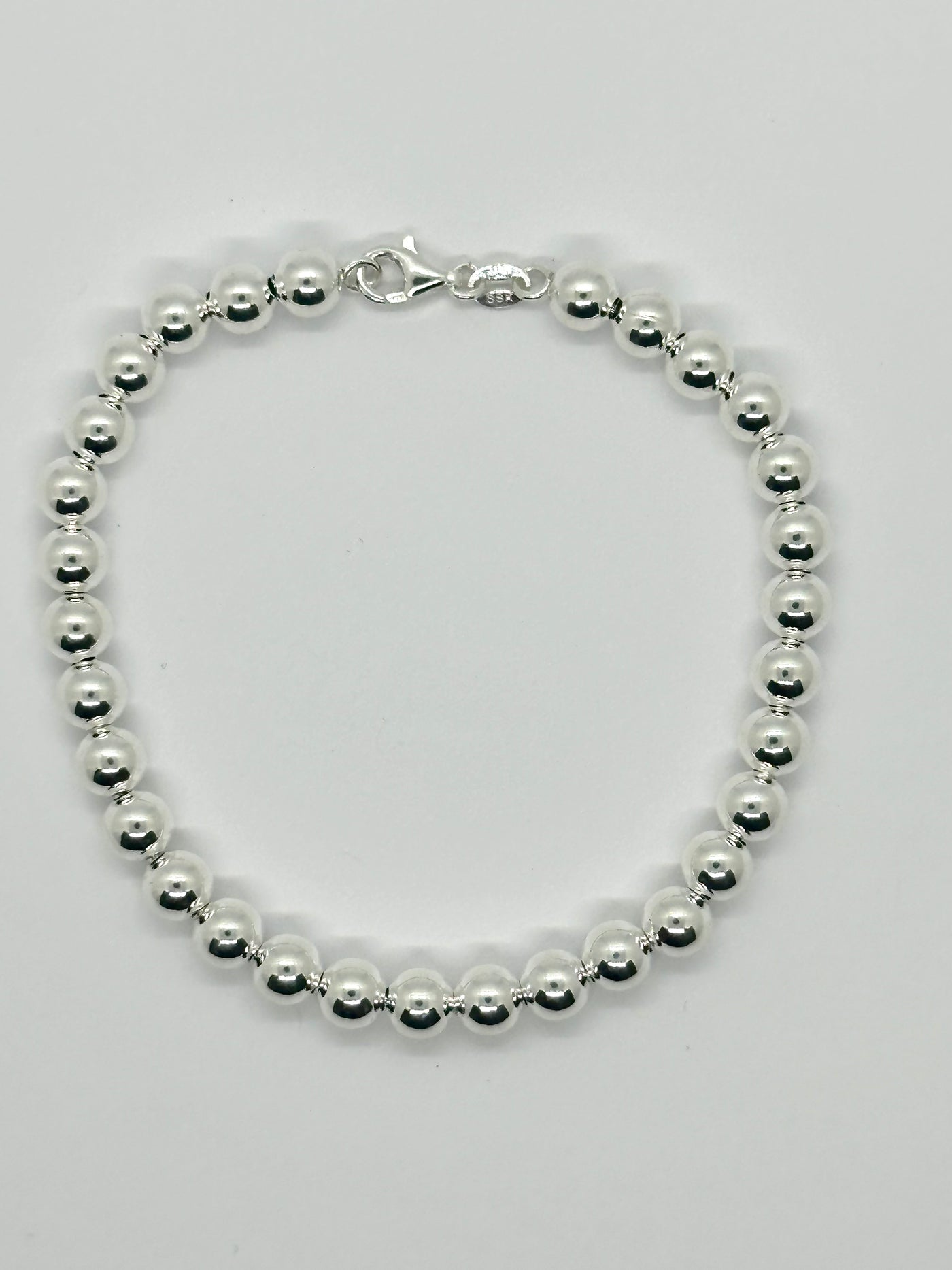 Large Ball Chain Bracelet (925) -  7 inches