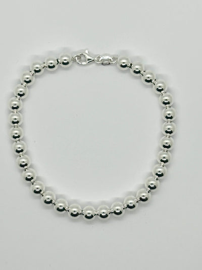 Large Ball Chain Bracelet (925) -  7 inches