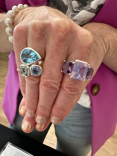 Amethyst & Kunzite Cocktail Ring