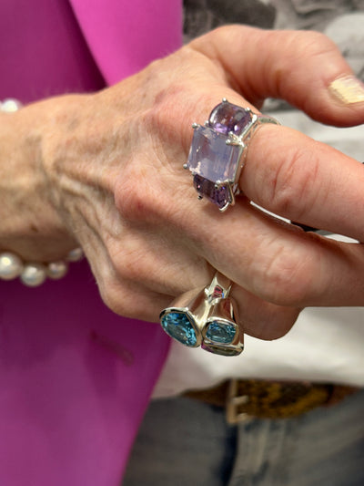 Amethyst & Kunzite Cocktail Ring