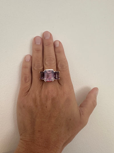 Amethyst & Kunzite Cocktail Ring