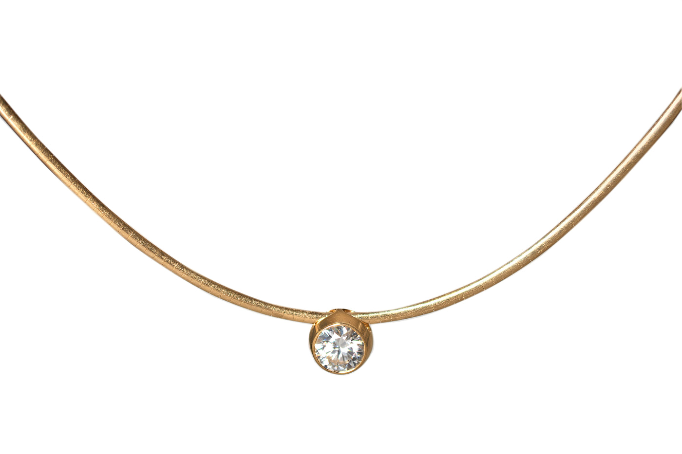 Omega Bang Necklace -14k