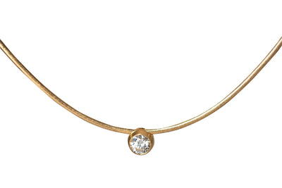 Omega Bang Necklace -14k