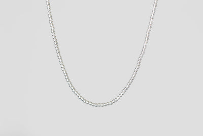 Sterling Silver Ball Chain Necklace (925) - 16 inch