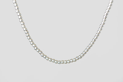 Sterling Silver Ball Chain Necklace (925) - 16 inch