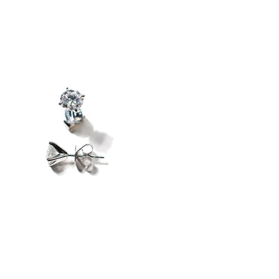 1.5ct VVS1  Moissanite Stud Earrings - 14k