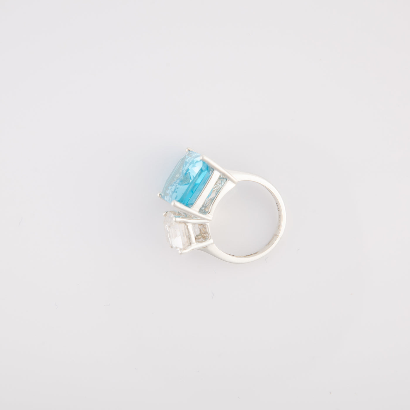 Large Blue Topaz Cocktail Ring