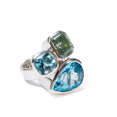 Indian Ocean Statement Ring - 925