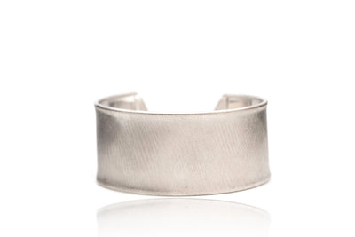 Cuff Bracelet - Brushed Sterling Silver