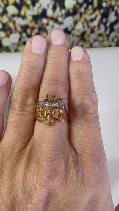 Art Deco Diamond Ring - Vintage 14k