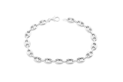 10mm thick Anchor Link Chain – Sterling Silver