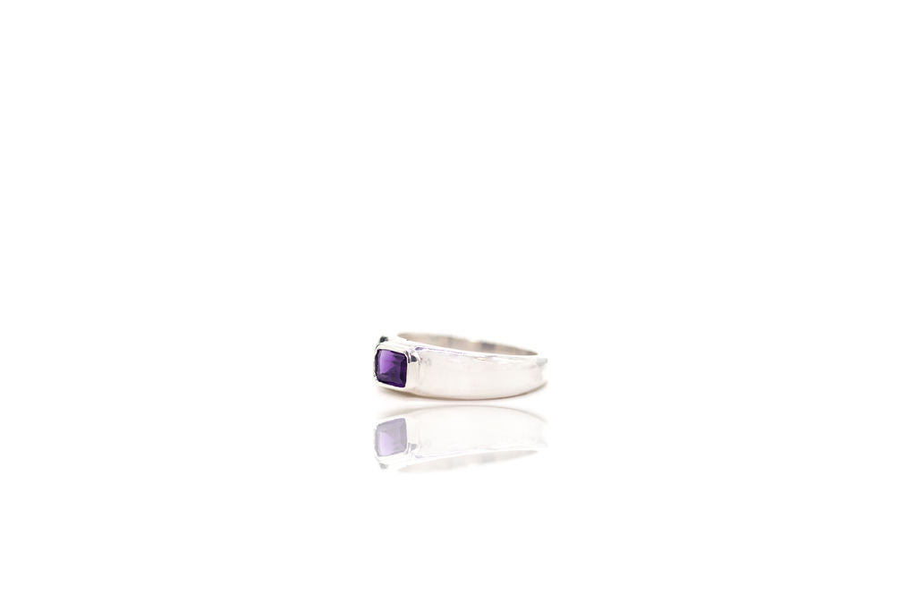 Pinky Ring - Purple Amethyst