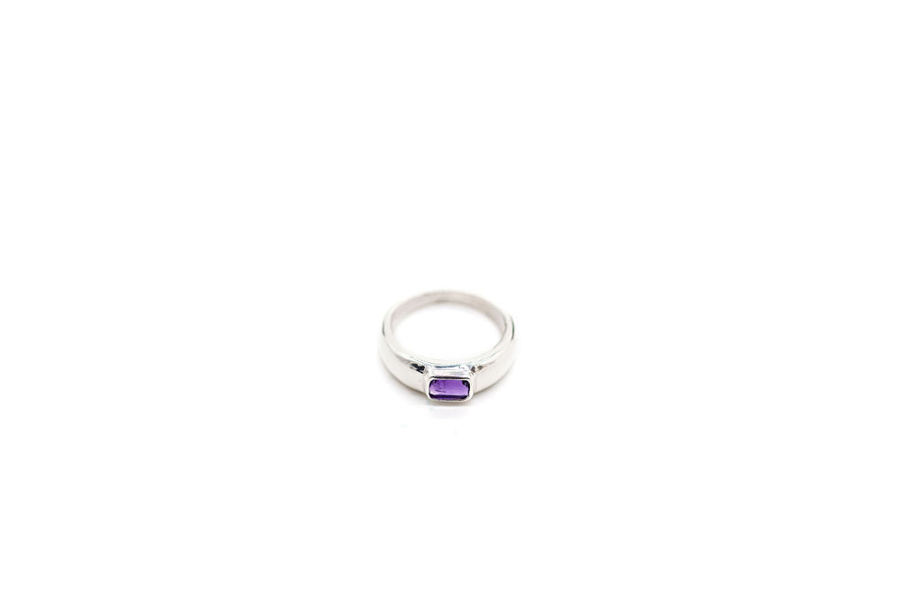 Pinky Ring - Purple Amethyst